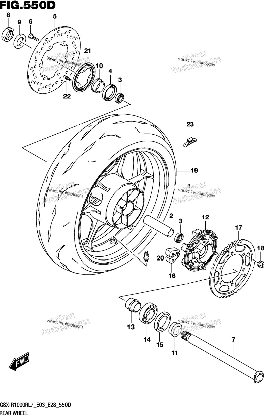 Rear Wheel (Gsx-R1000rzl7 E03)