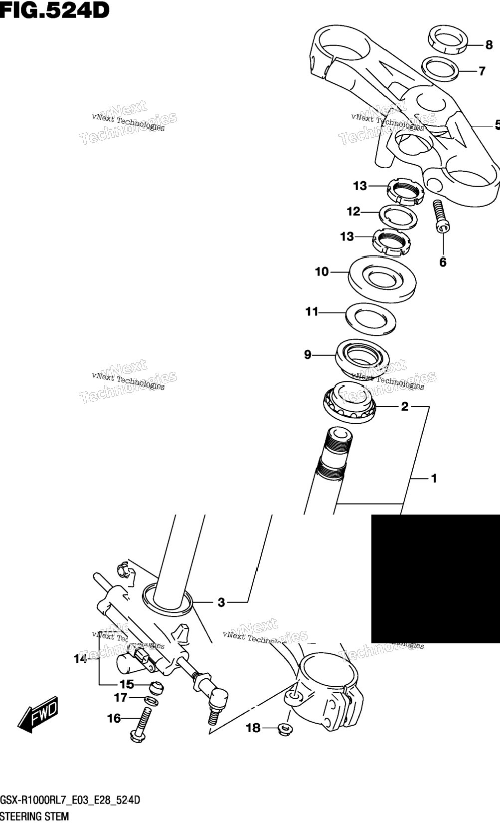 Steering Stem (Gsx-R1000rzl7 E03)