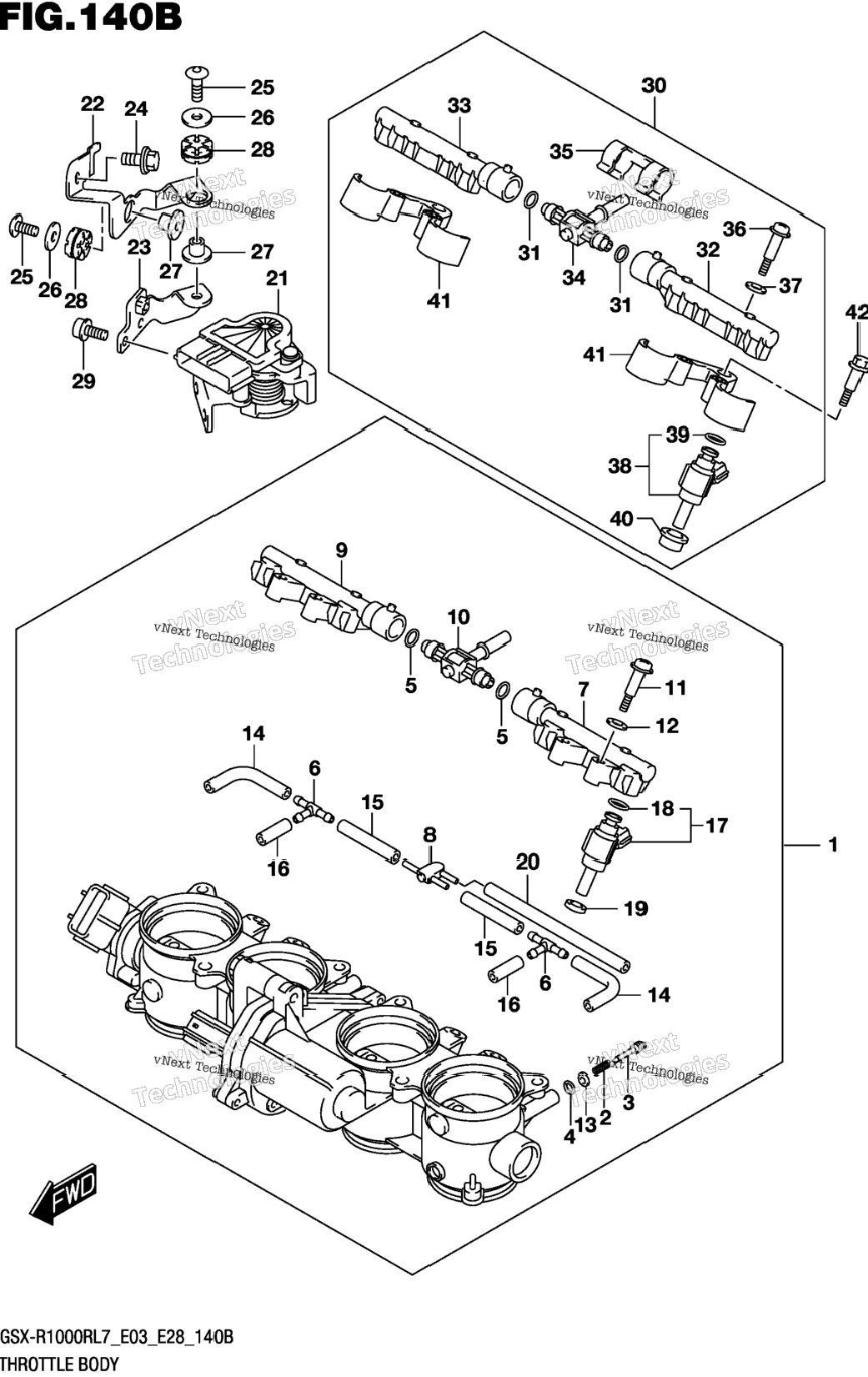 Throttle Body (Gsx-R1000rl7 E28)