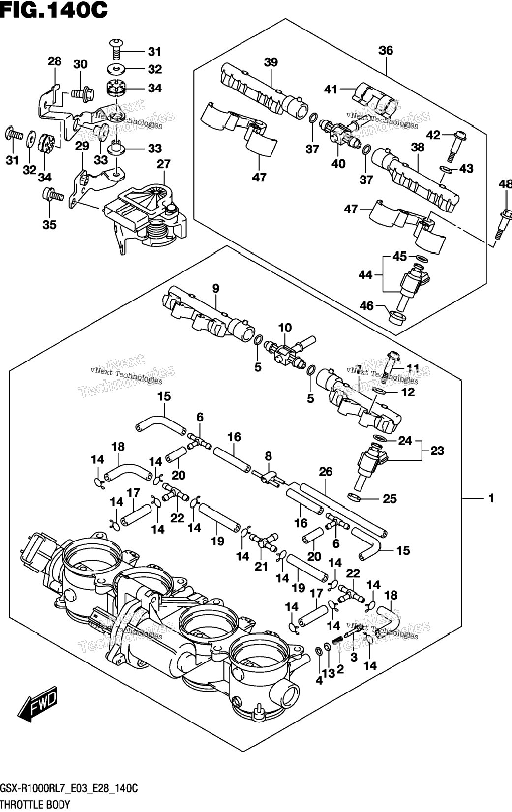 Throttle Body (Gsx-R1000rl7 E33)