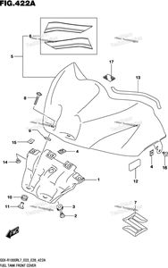 Нажмите для увеличения Fuel Tank Front Cover (Gsx-R1000rl7 E03)