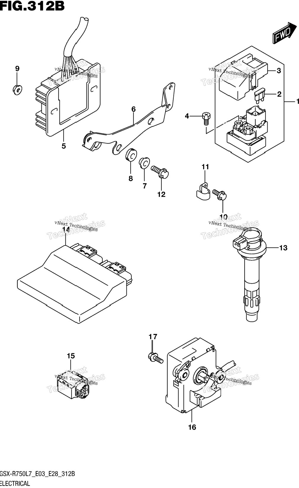 Electrical (Gsx-R750l7 E28)