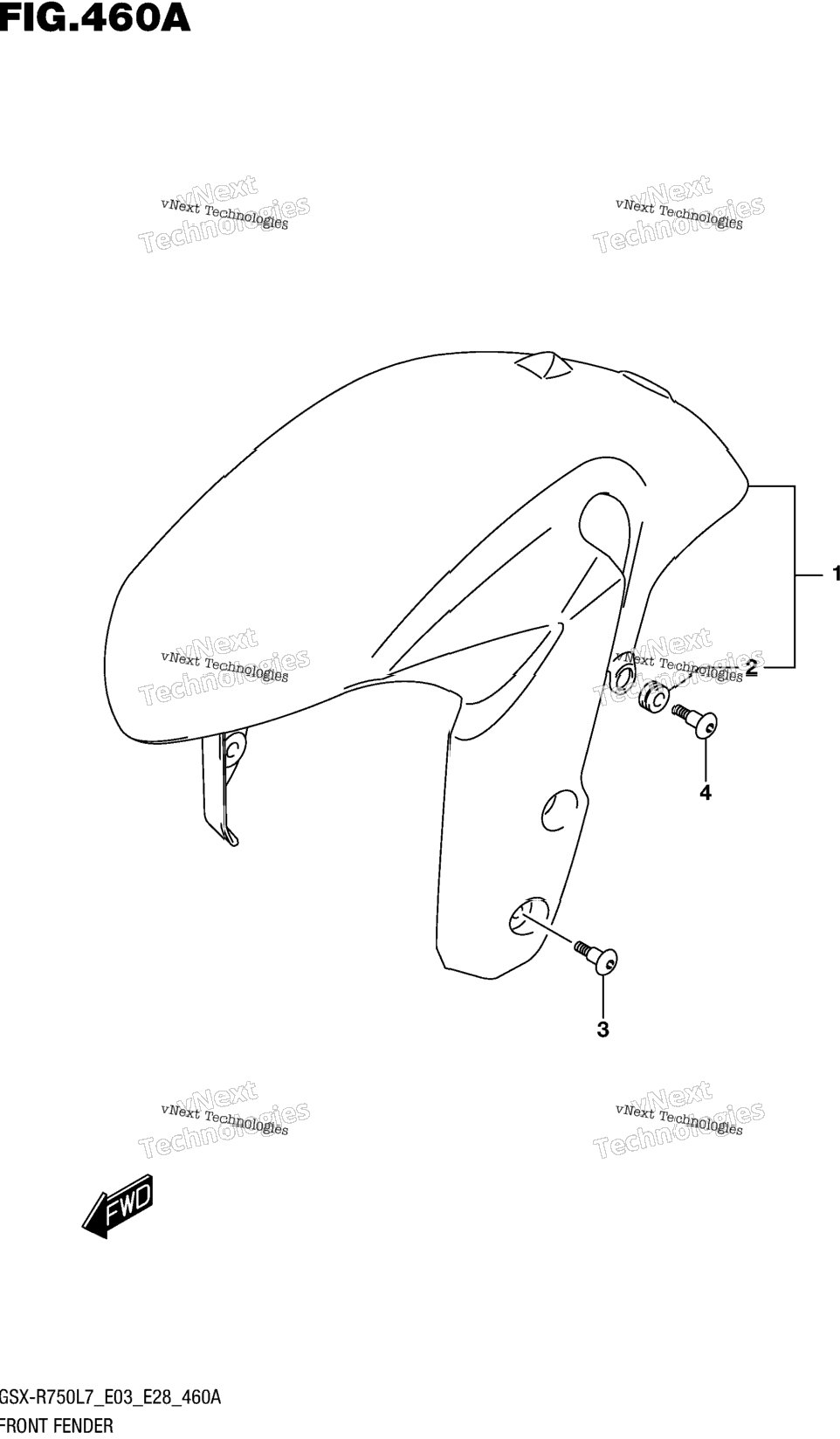 Front Fender (Gsx-R750l7 E03)