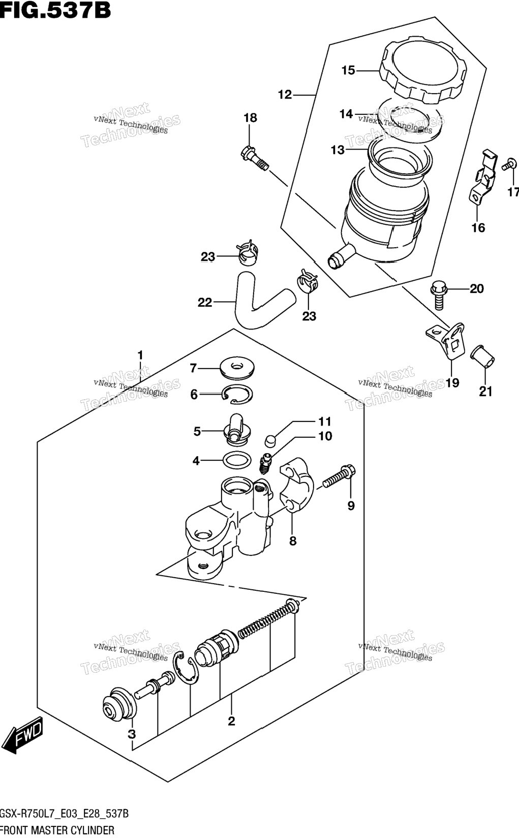 Front Master Cylinder (Gsx-R750l7 E28)