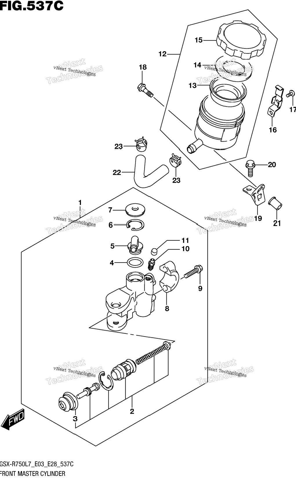 Front Master Cylinder (Gsx-R750l7 E33)