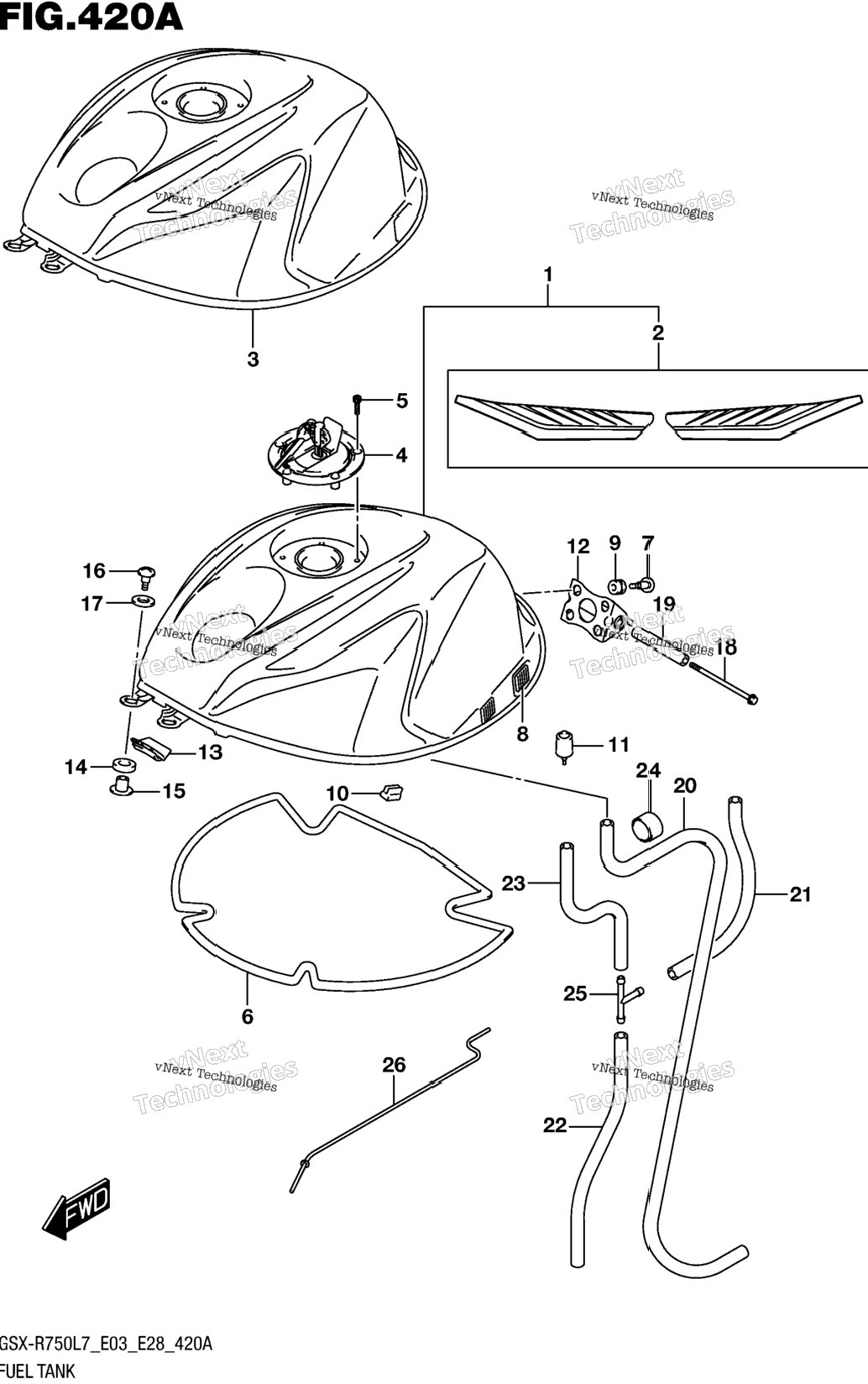 Fuel Tank (Gsx-R750l7 E03)