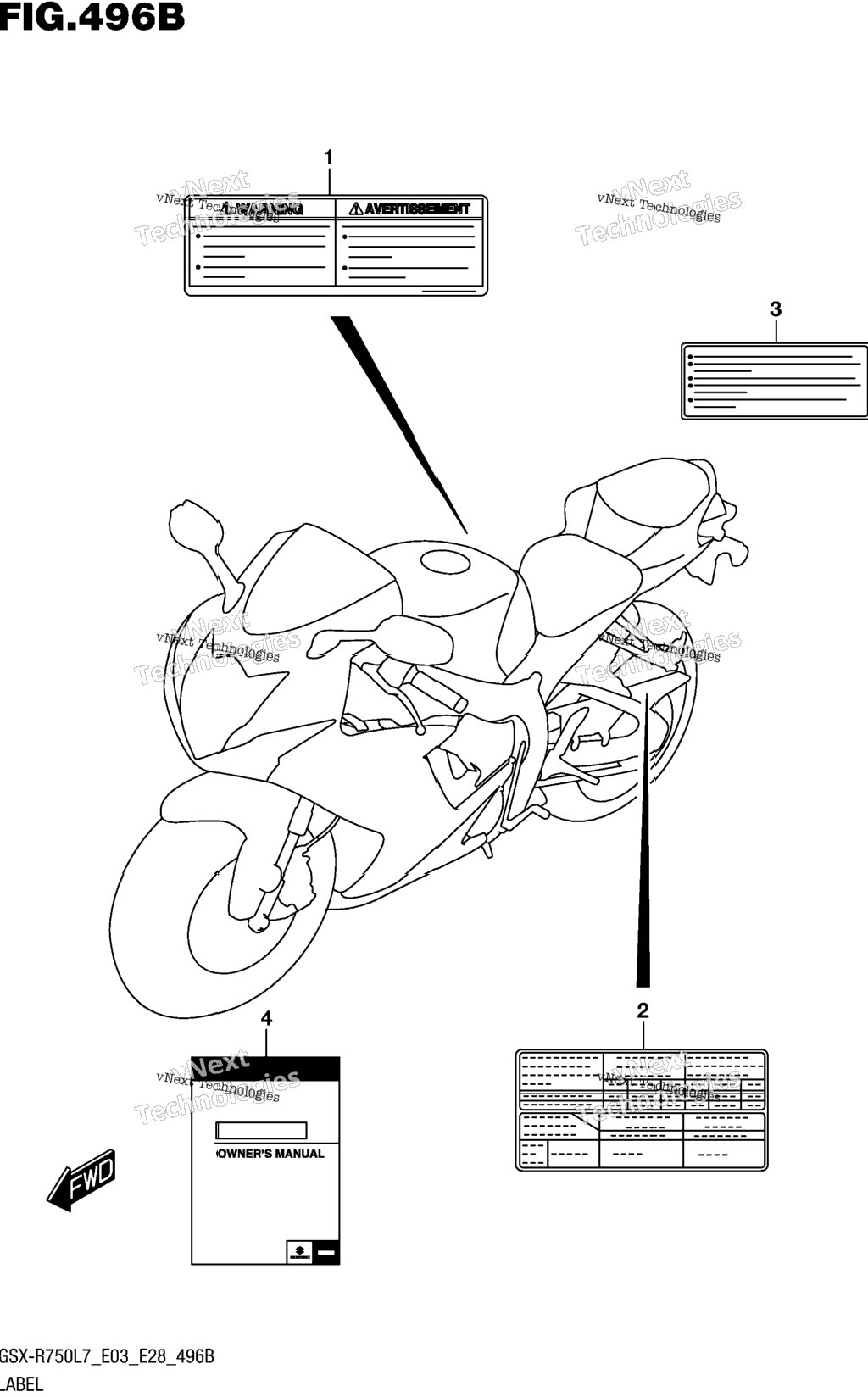 Label (Gsx-R750l7 E28)