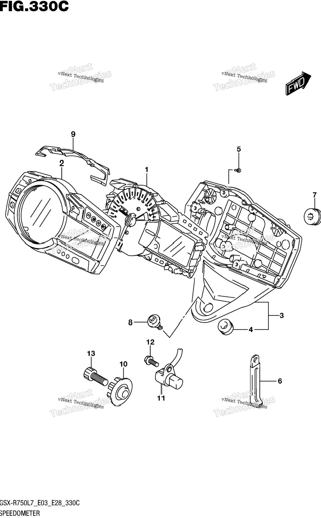 Speedometer (Gsx-R750l7 E33)