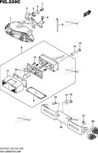 Нажмите для увеличения Rear Combination Lamp (Gsx-R750l7 E33)