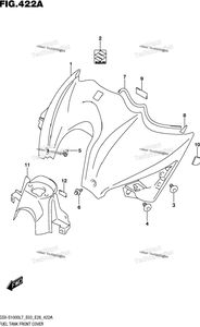 Нажмите для увеличения Fuel Tank Front Cover