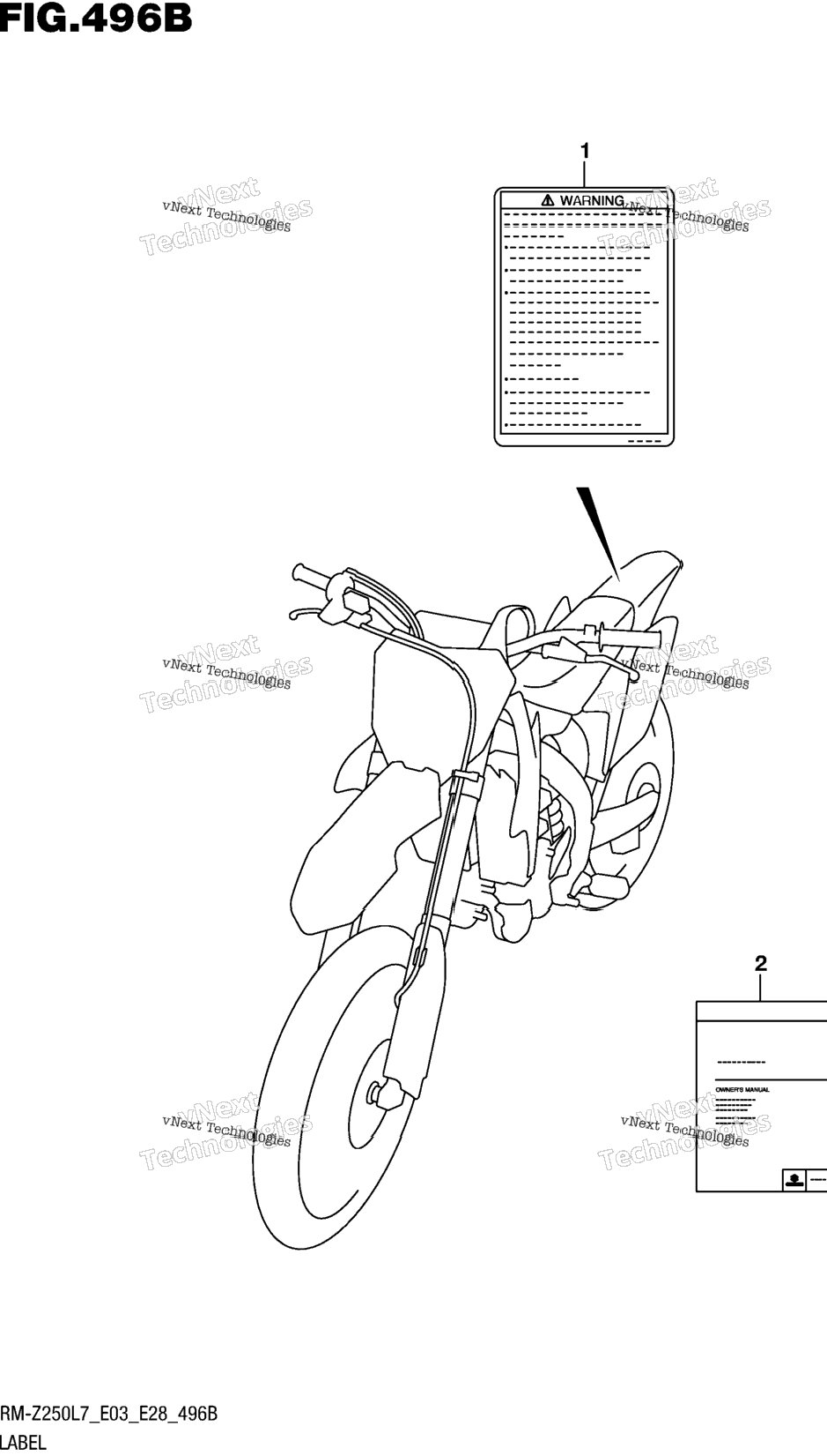 Label (Rm-Z250l7 E28)