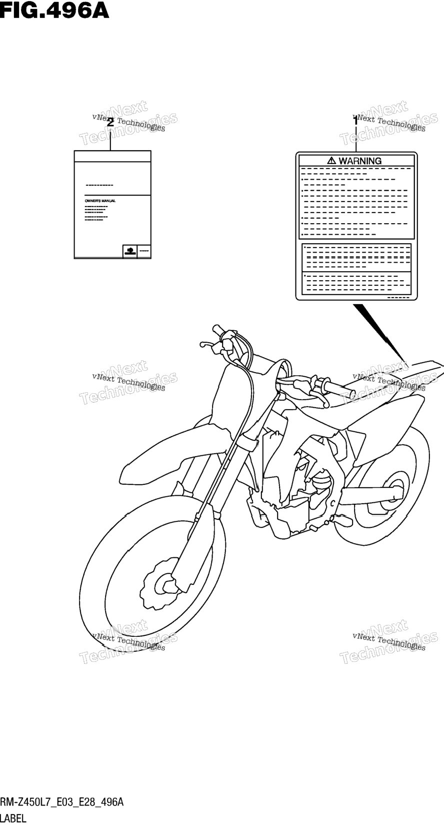 Label (Rm-Z450l7 E03)