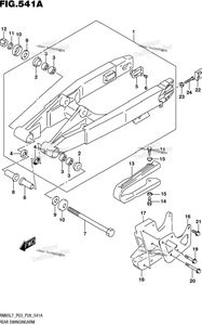 Нажмите для увеличения Rear Swingingarm (Rm85l7 P03)