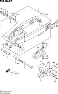 Нажмите для увеличения Rear Swingingarm (Rm85l7 P28)