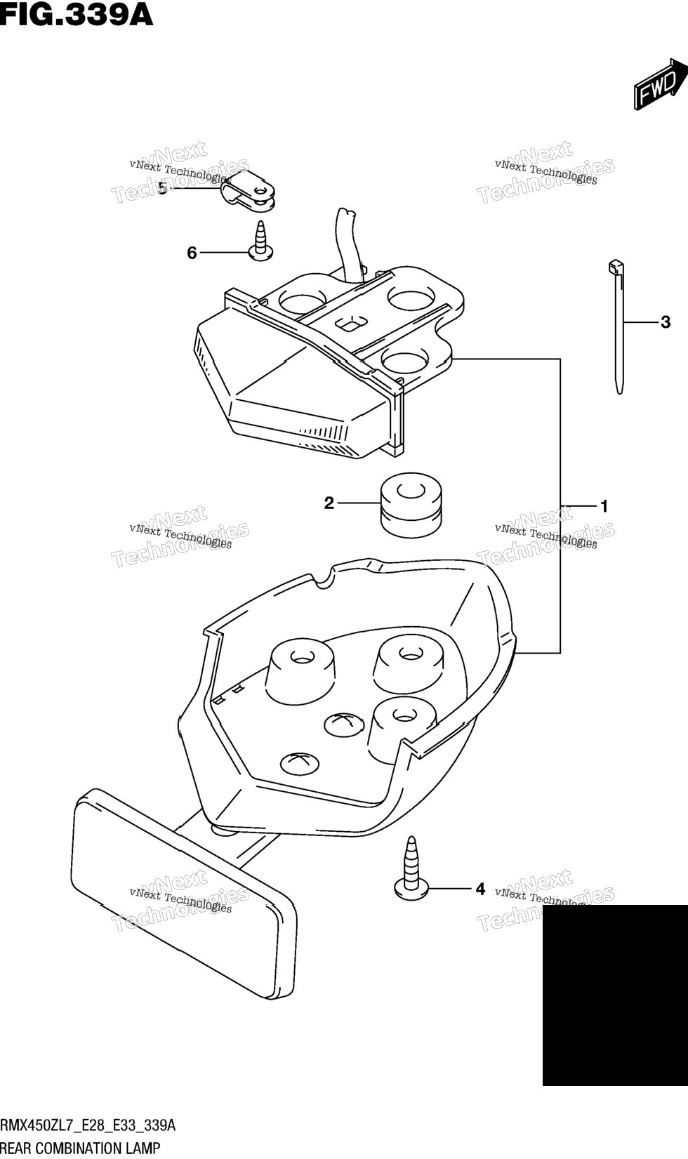 Rear Combination Lamp (Rmx450zl7 E28)