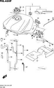 Нажмите для увеличения Fuel Tank (Ysf,Yvz,Yww) (Sv650al7 E28)