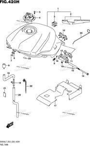 Нажмите для увеличения Fuel Tank (Ysf,Yvz,Yww) (Sv650al7 E33)