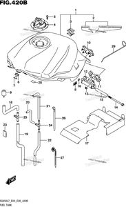 Нажмите для увеличения Fuel Tank (Ysf,Yvz,Yww) (Sv650l7 E03)