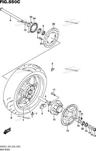 Rear Wheel (Sv650al7 E28)