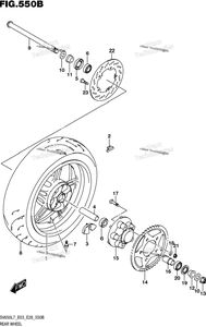 Rear Wheel (Sv650l7 E33)