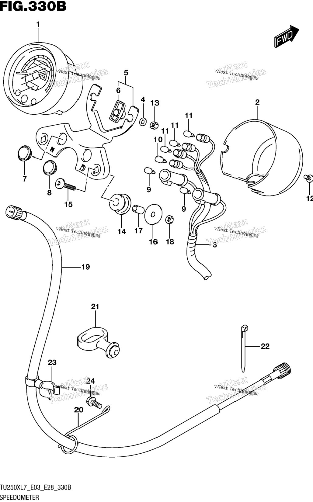 Speedometer (Tu250xl7 E28)