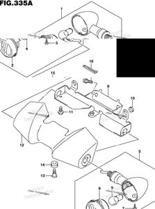 Нажмите для увеличения Front Turnsignal Lamp (Vl1500bl7 E03)