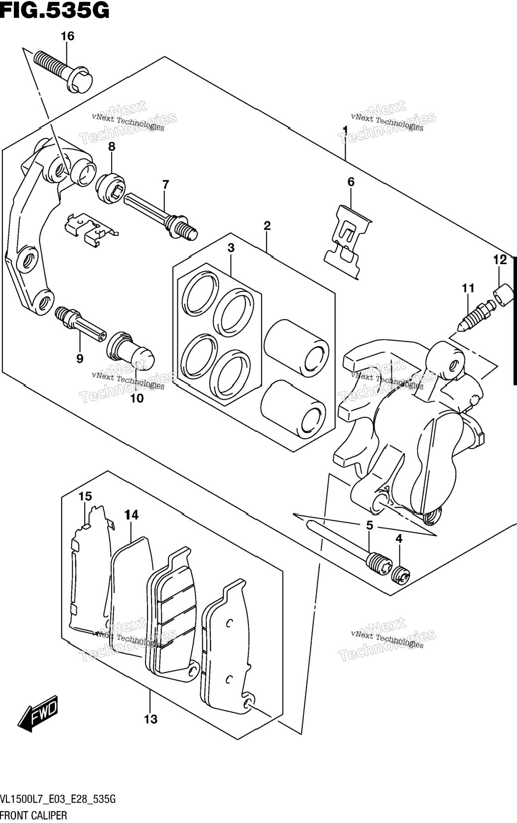 Front Caliper (Vl1500tl7 E33)