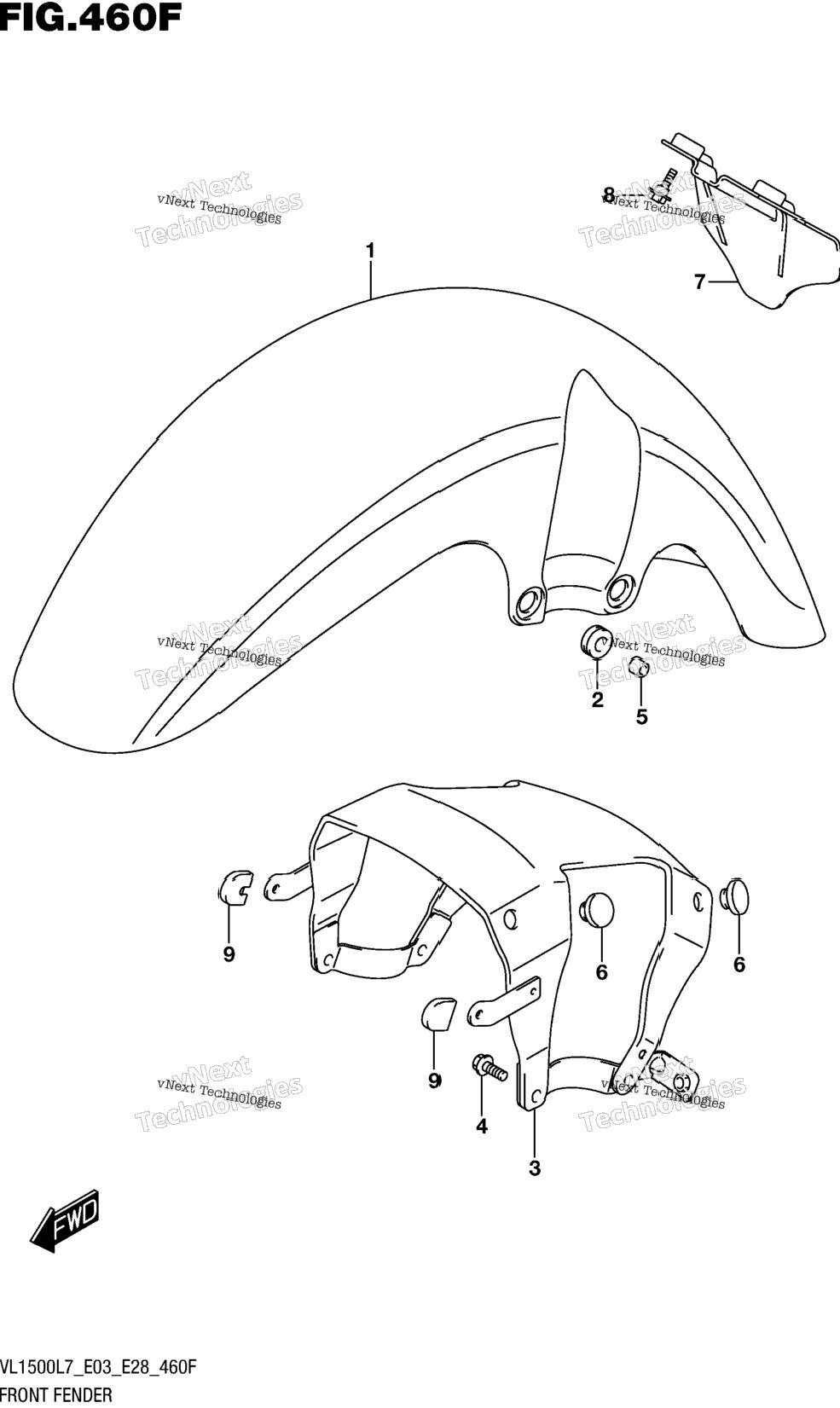 Front Fender (Vl1500tl7 E28)