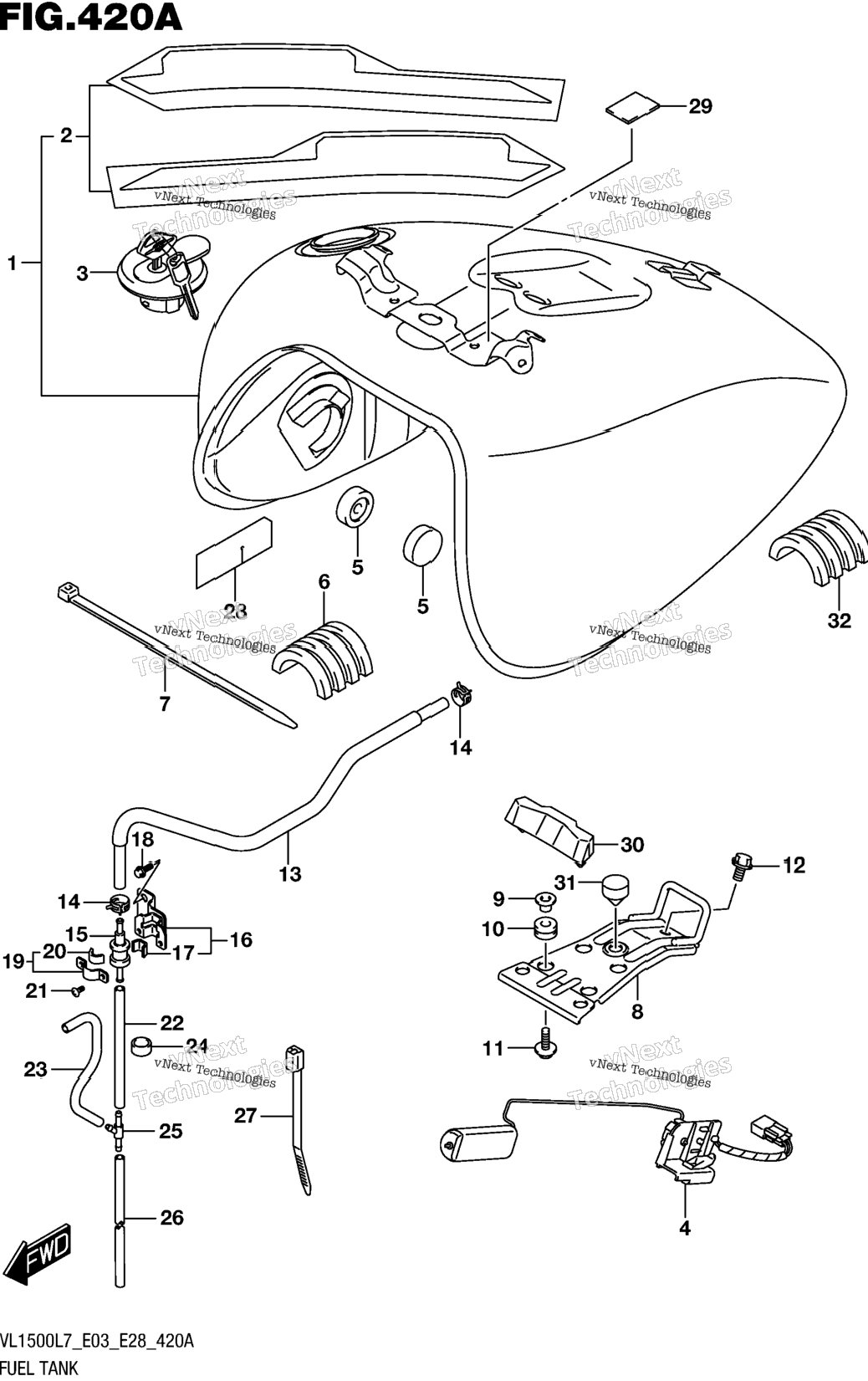 Fuel Tank (Vl1500bl7 E03)