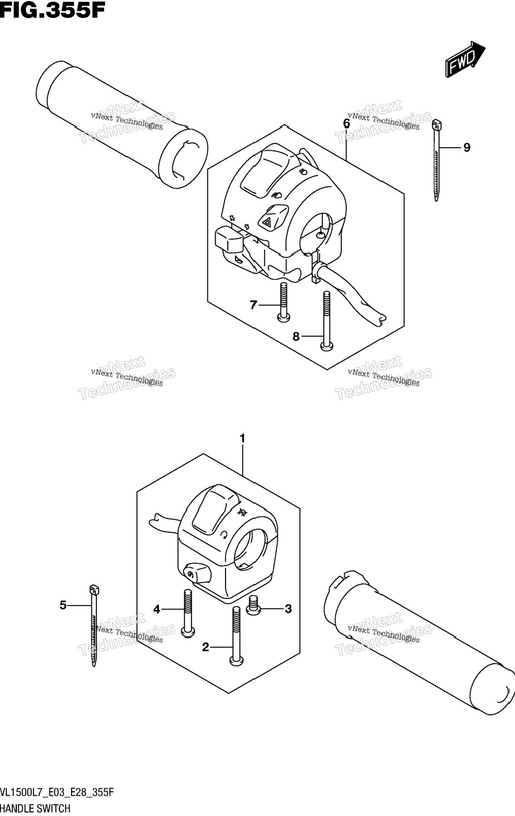 Handle Switch (Vl1500tl7 E28)