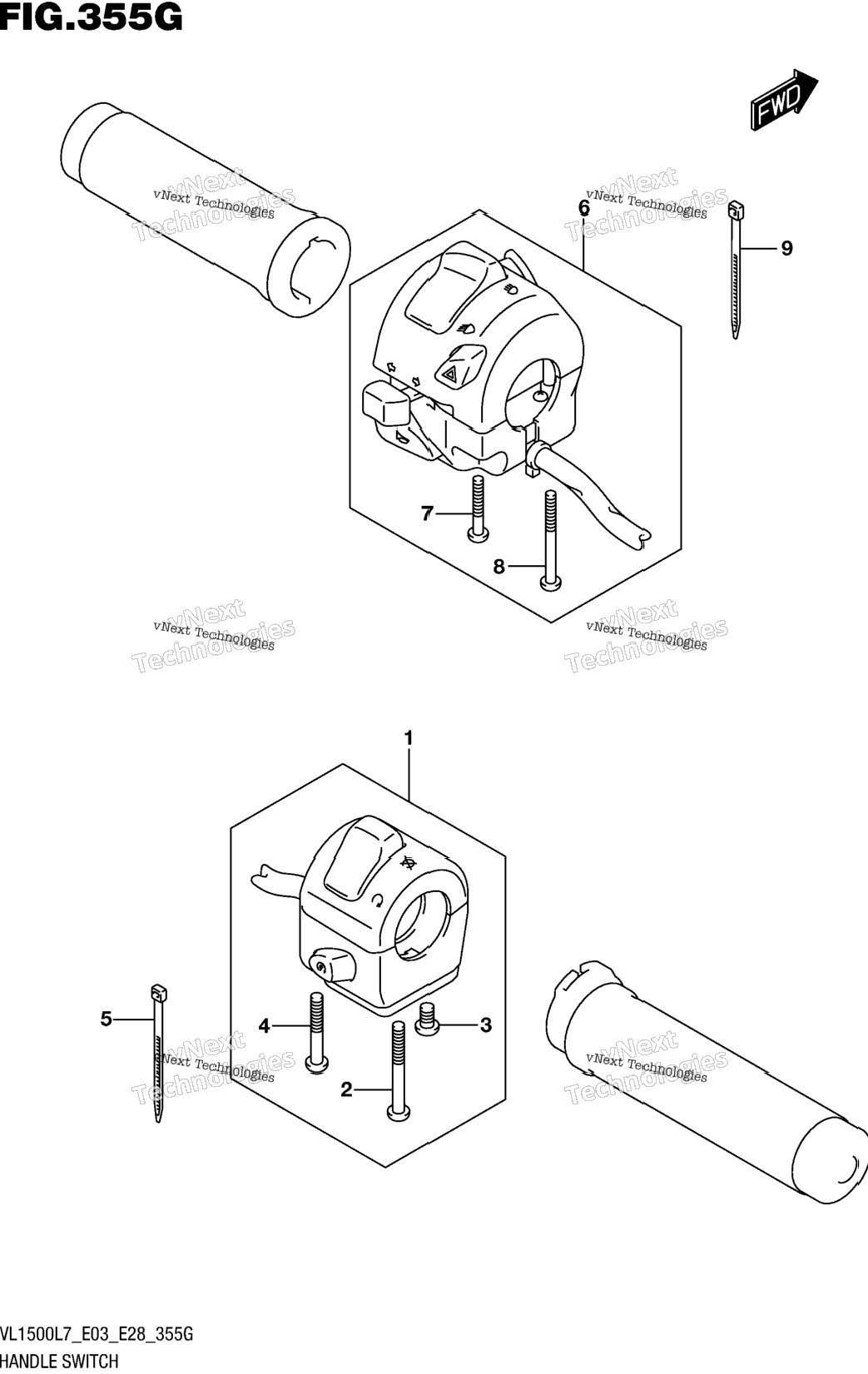 Handle Switch (Vl1500tl7 E33)