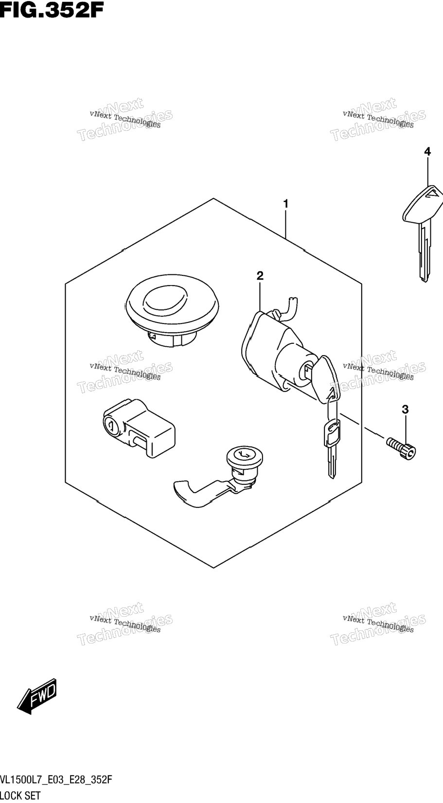 Lock Set (Vl1500tl7 E28)