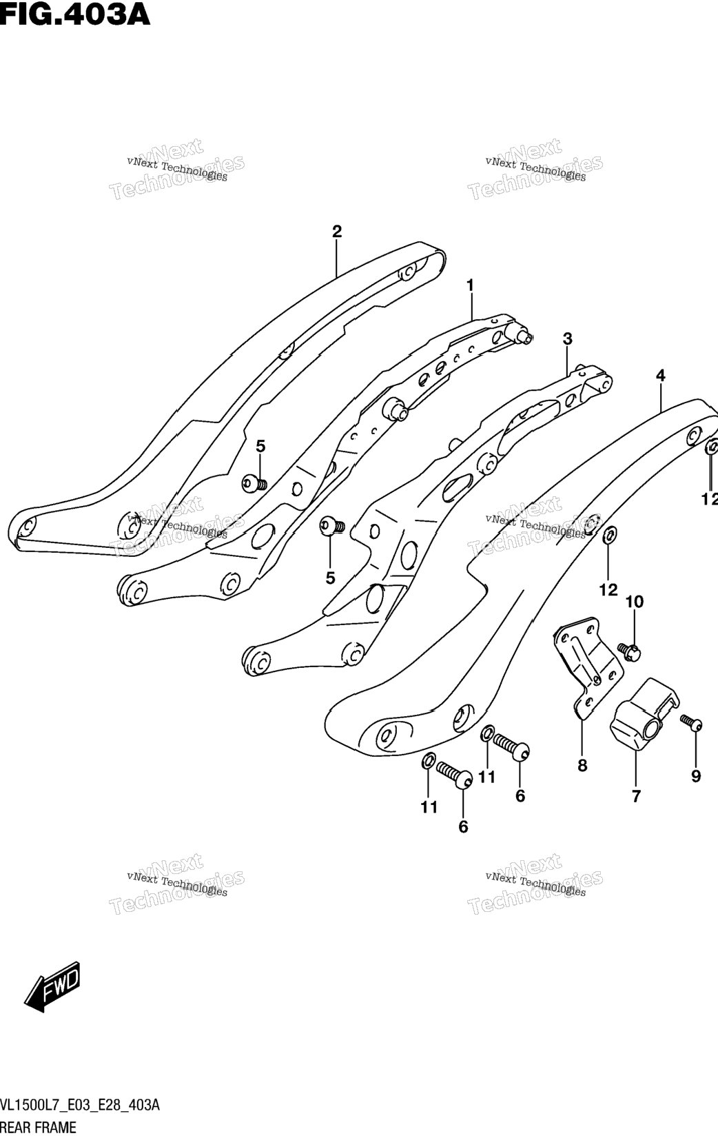 Rear Frame (Vl1500bl7 E03)