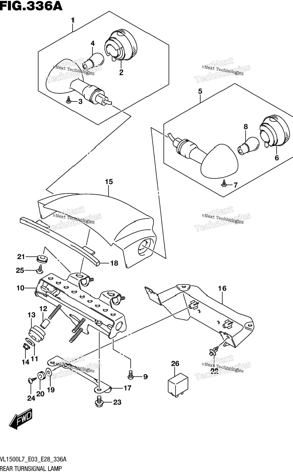 Rear Turnsignal Lamp (Vl1500bl7 E03)