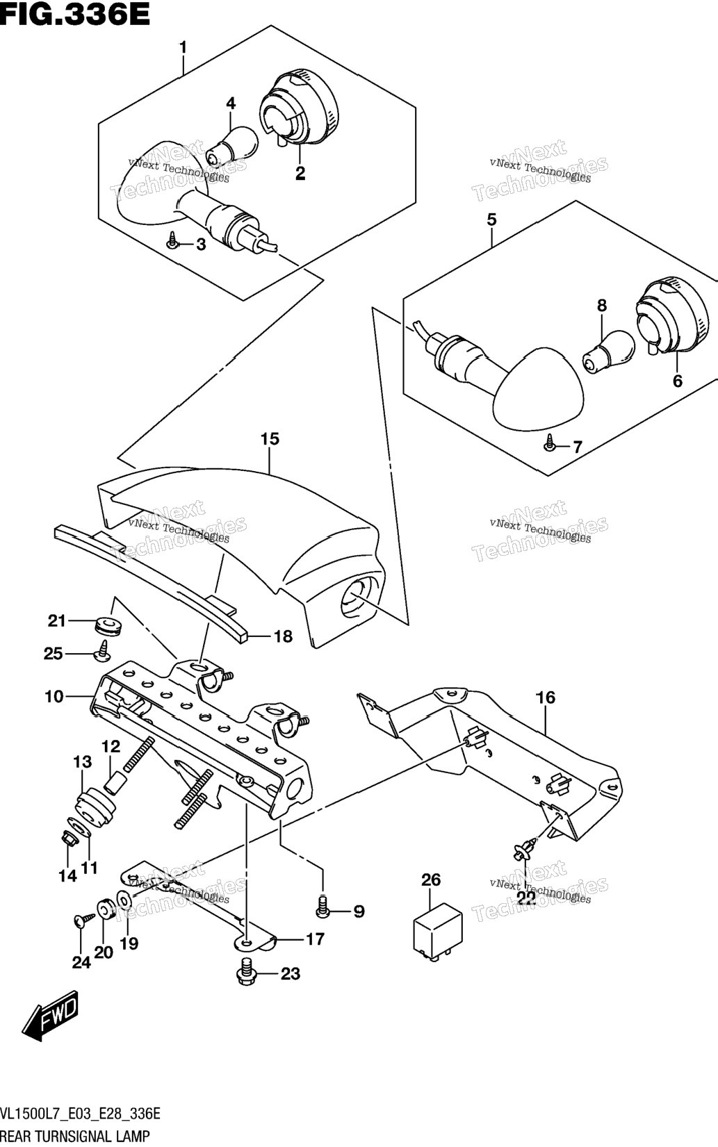 Rear Turnsignal Lamp (Vl1500tl7 E03)