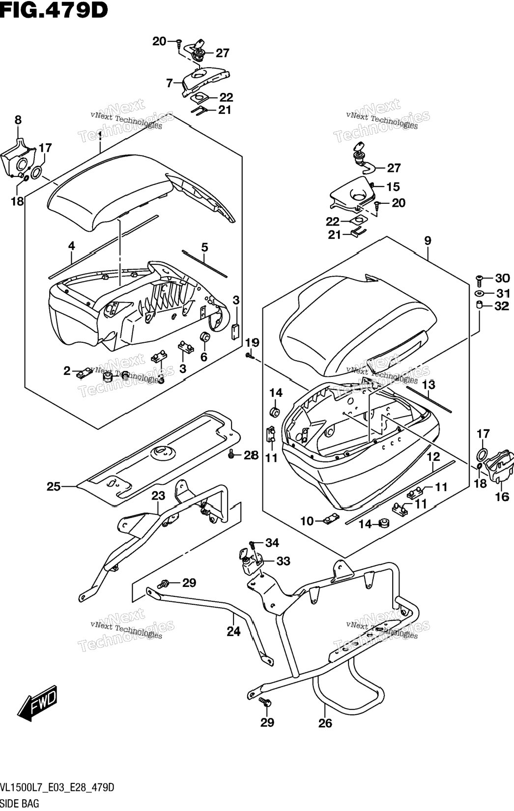 Side Bag (Vl1500tl7 E33)