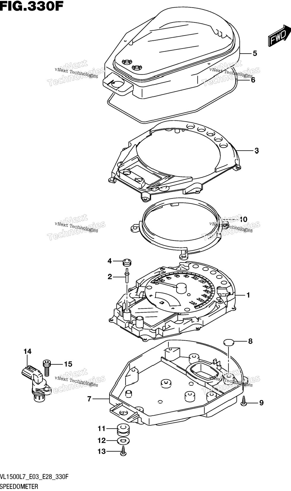 Speedometer (Vl1500tl7 E28)