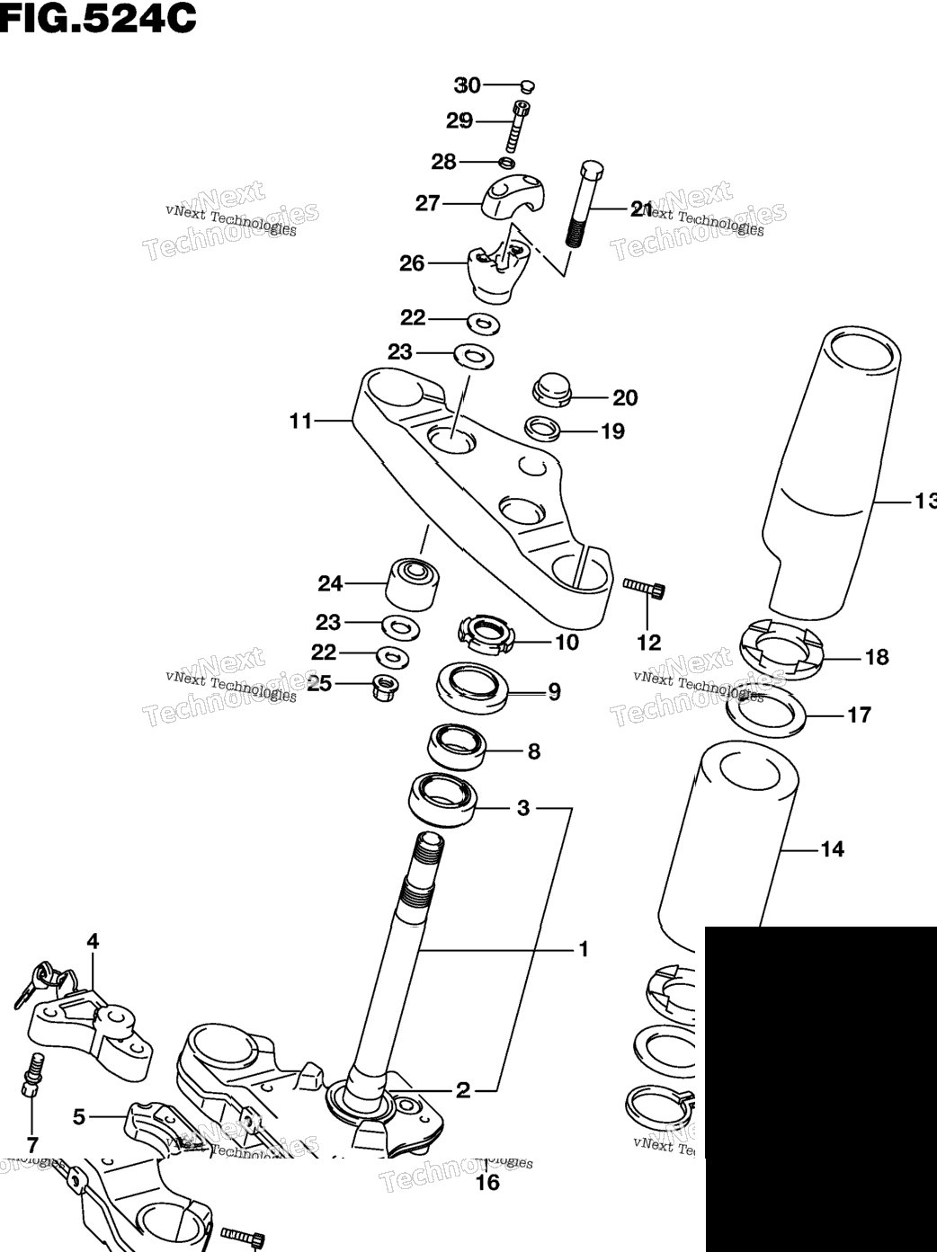 Steering Stem (Vl1500bl7 E33)