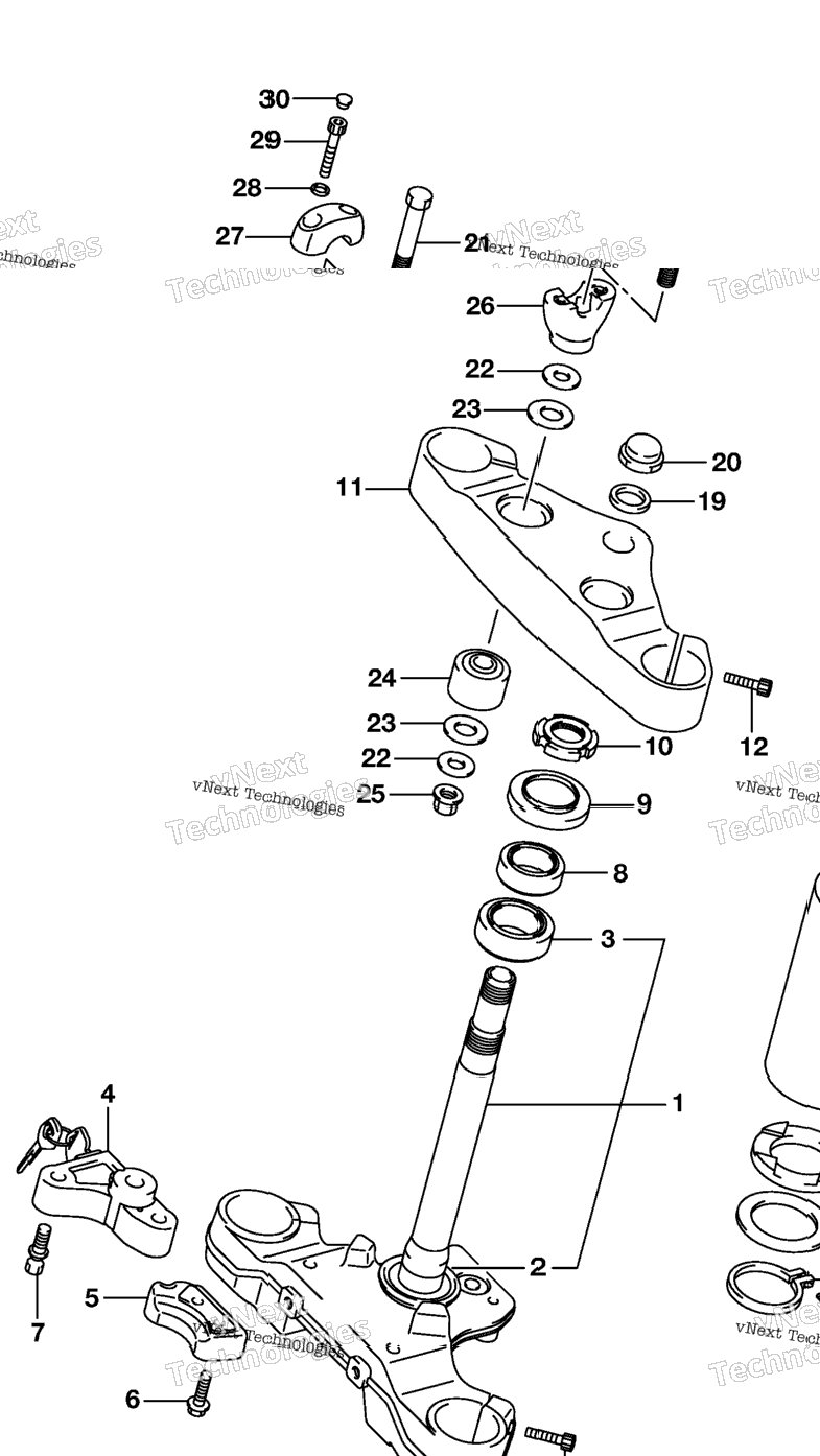 Steering Stem (Vl1500tl7 E28)