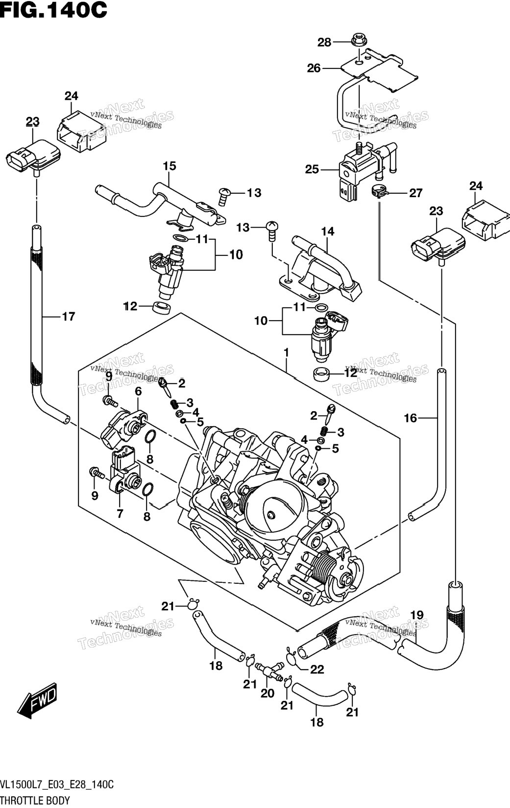 Throttle Body (Vl1500bl7 E33)