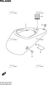 Нажмите для увеличения Fuel Tank Front Cover (Vl1500bl7 E33)
