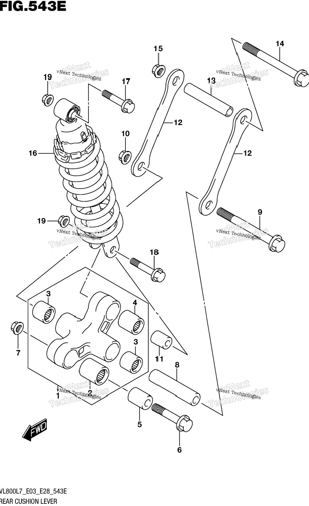 Rear Cushion Lever (Vl800tl7 E28)