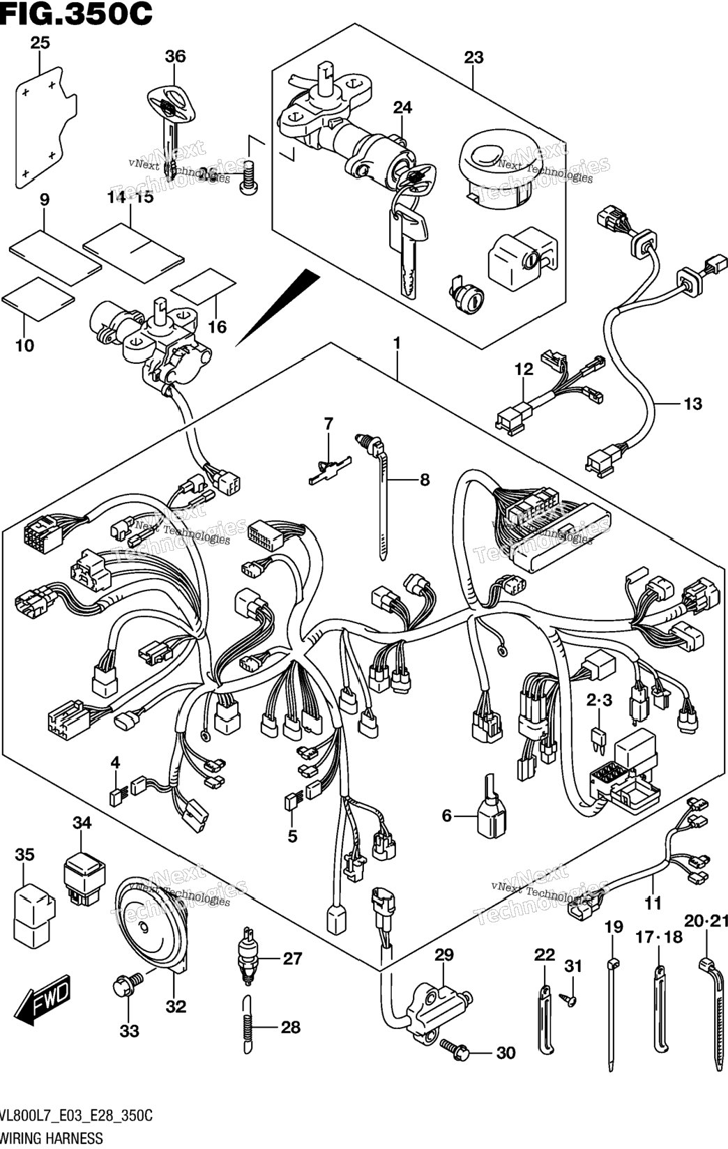 Wiring Harness (Vl800l7 E33)