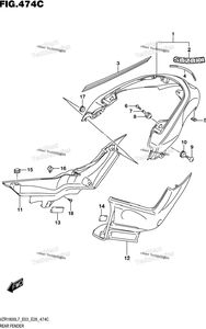 Нажмите для увеличения Rear Fender (For Bbd) (Vzr1800bzl7 E03)
