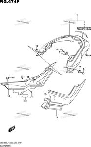 Нажмите для увеличения Rear Fender (For Pgz) (Vzr1800bzl7 E33)
