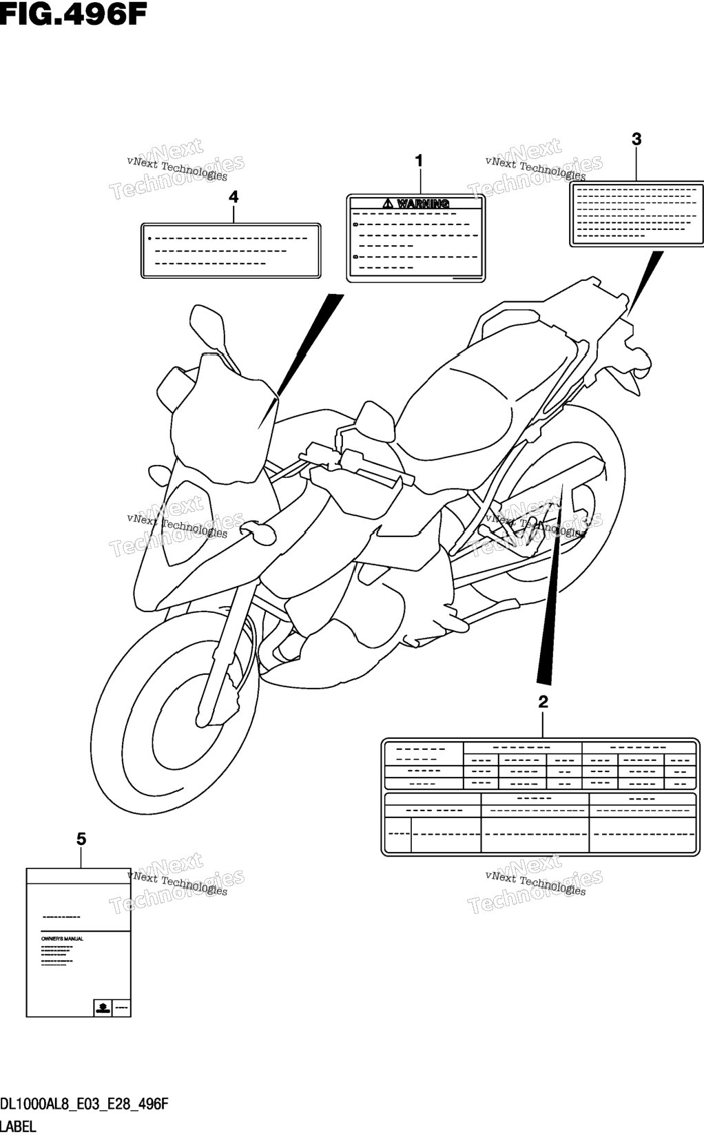 Label (Dl1000xal8 E33)
