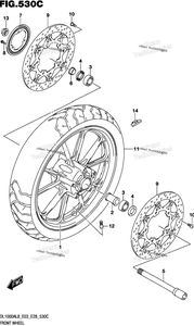 Нажмите для увеличения Front Wheel (Dl1000al8 E33)