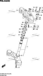 Steering Stem (Dl1000al8 E33)
