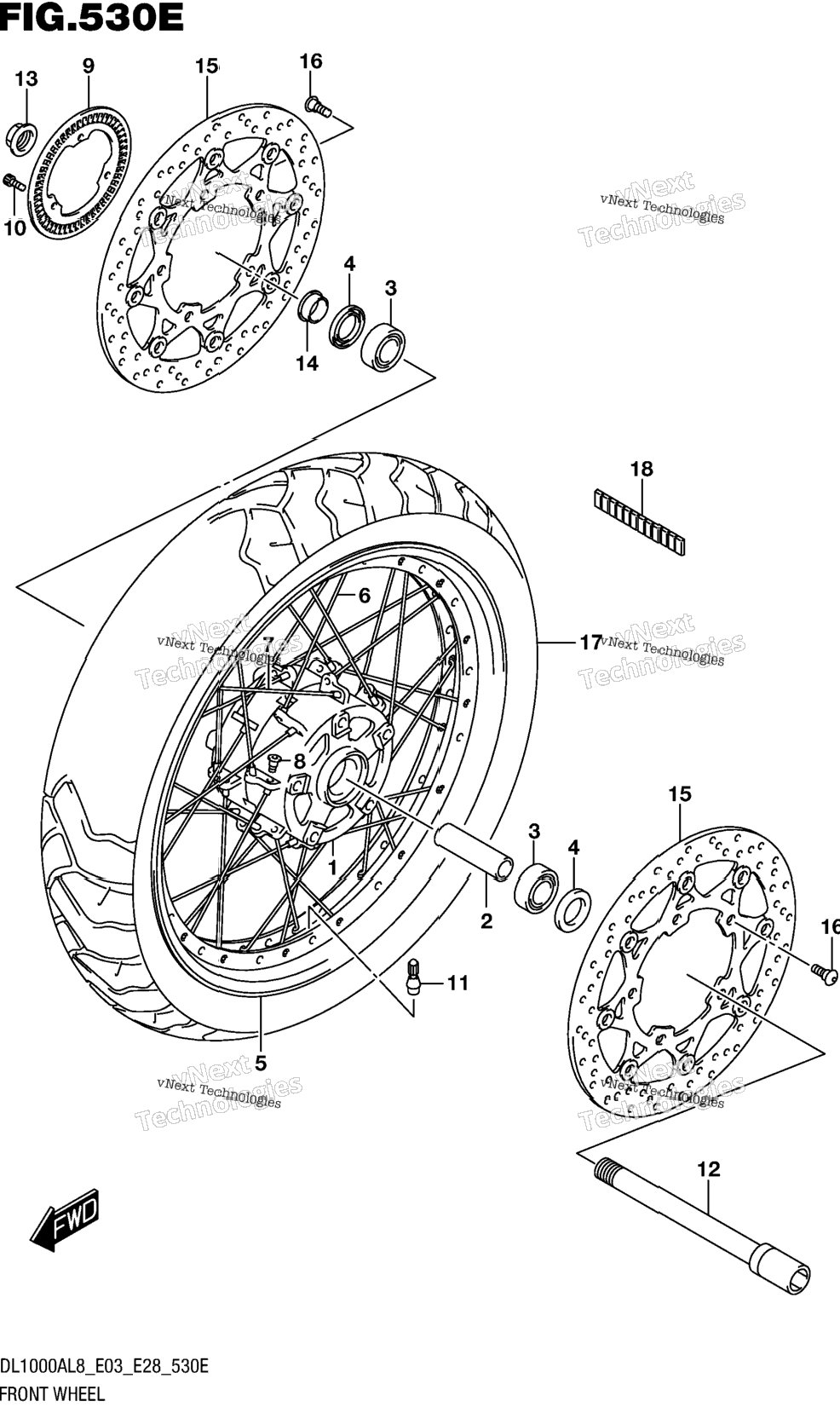 Front Wheel (Dl1000xal8 E28)
