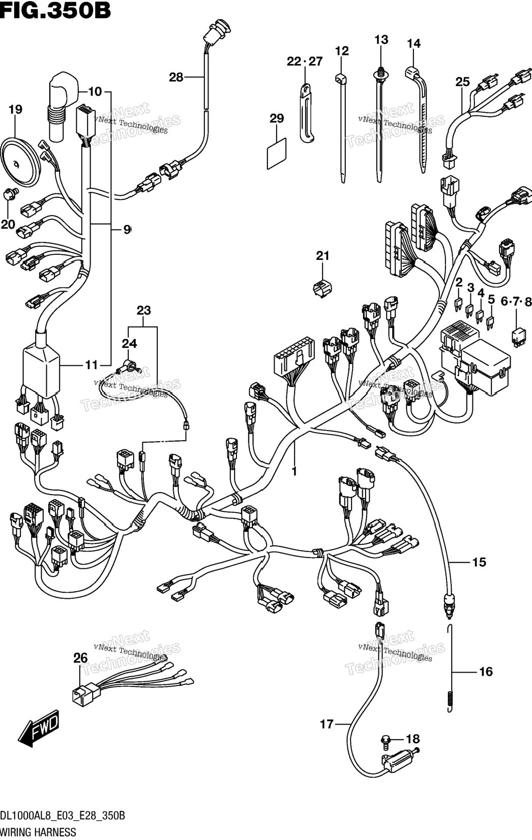 Wiring Harness (Dl1000al8 E28)